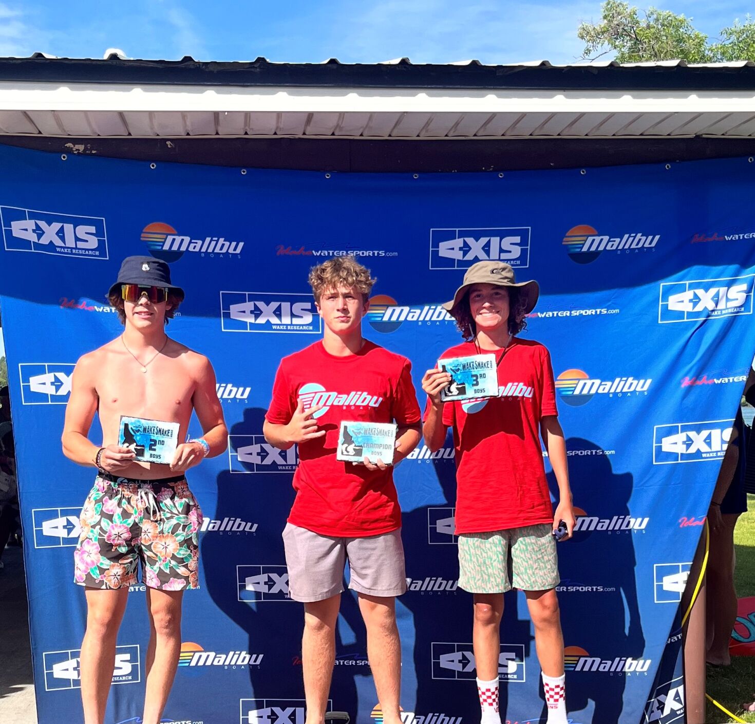 Boys winners